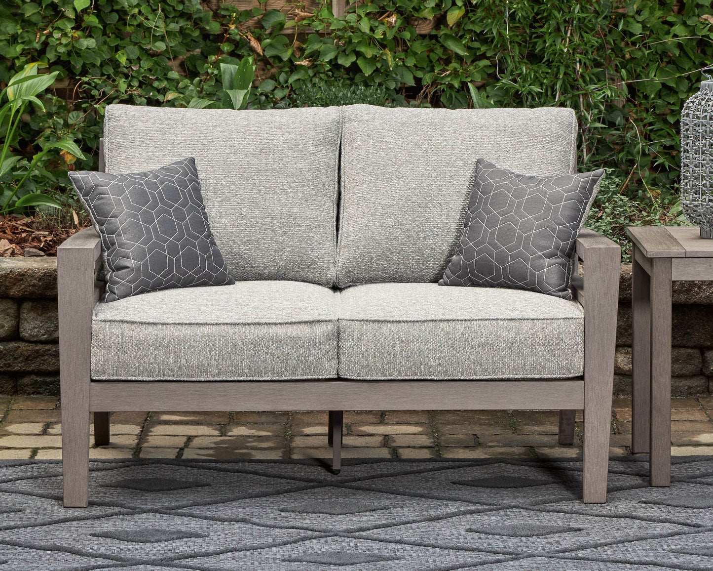 Hillside Barn - Gray / Brown - Loveseat W/Cushion - Forward Furniture