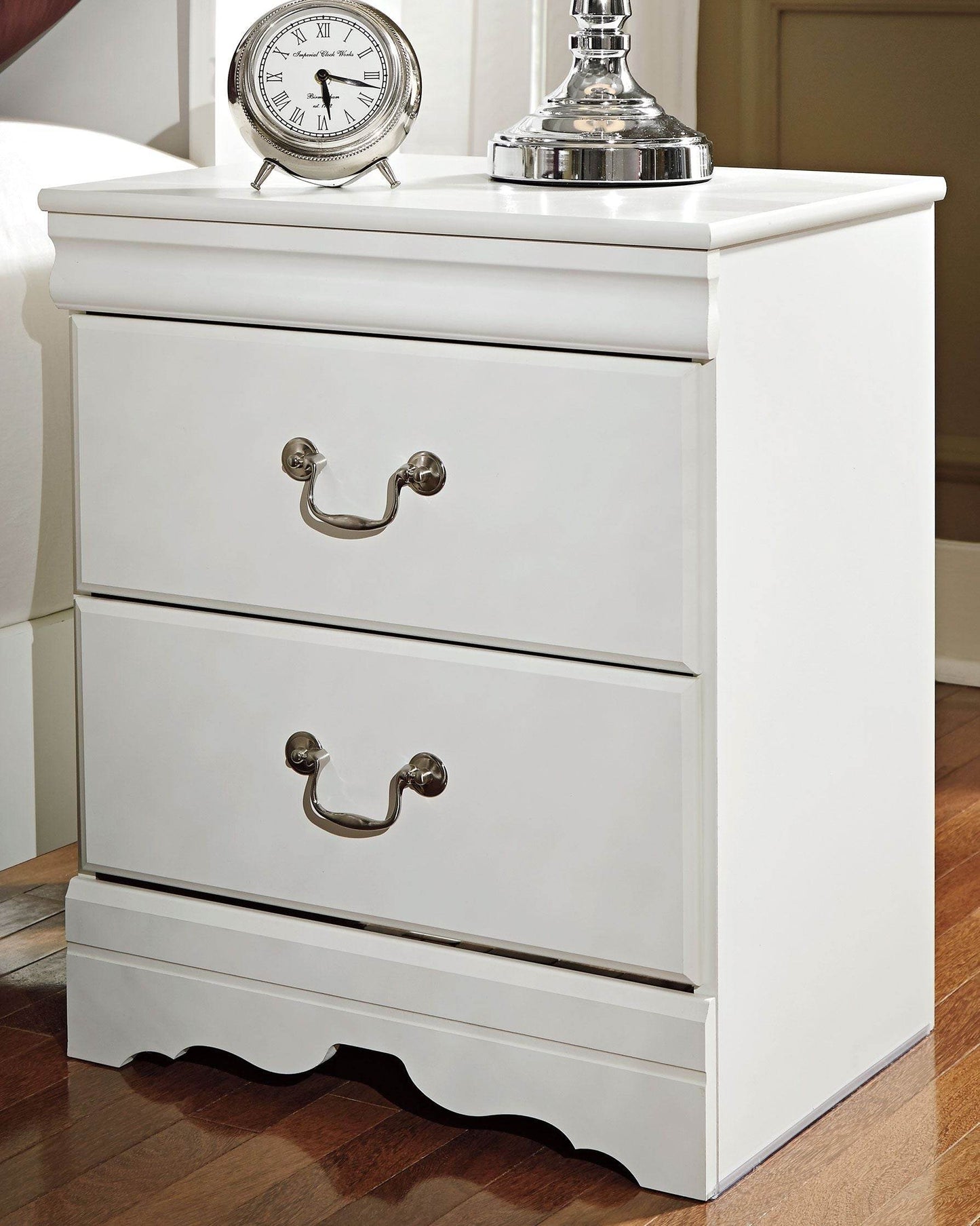 Anarasia - White - Two Drawer Night Stand - Forward Furniture