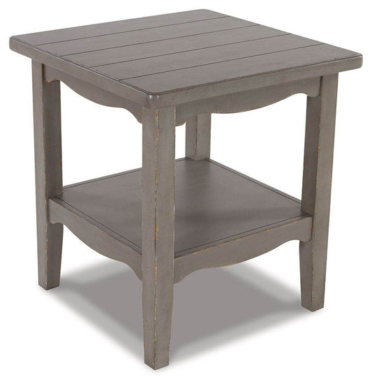 Charina - Antique Gray - Square End Table - Forward Furniture
