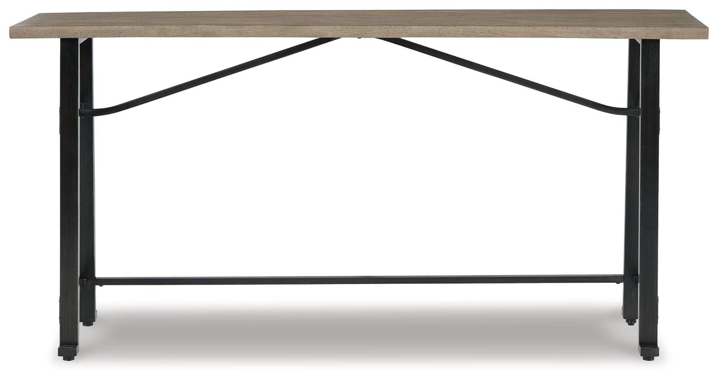 Lesterton - Light Brown / Black - Long Counter Table - Forward Furniture