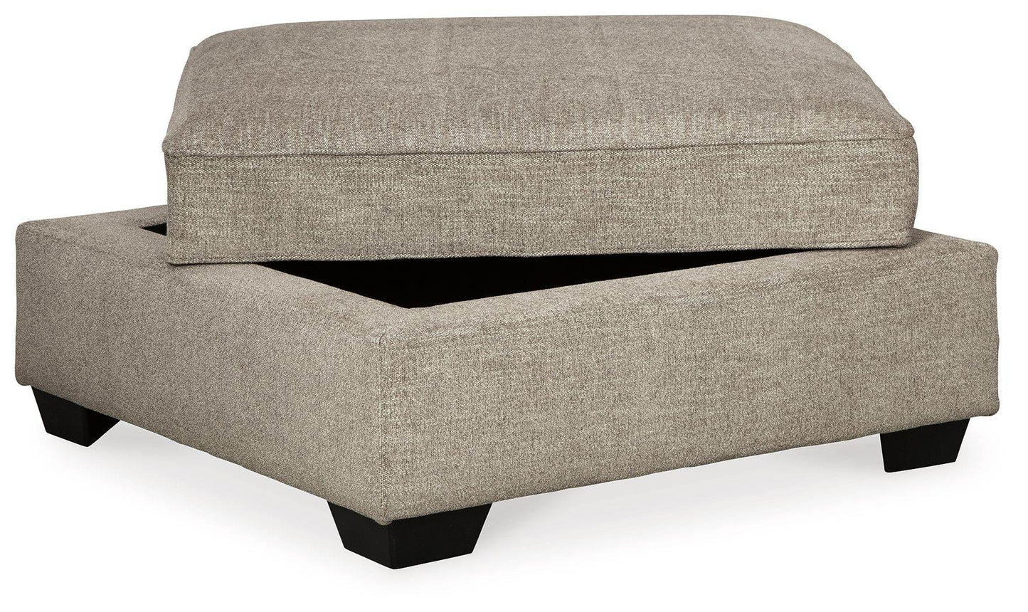 Bovarian - Stone - Ottoman With Storage - Forward Furniture