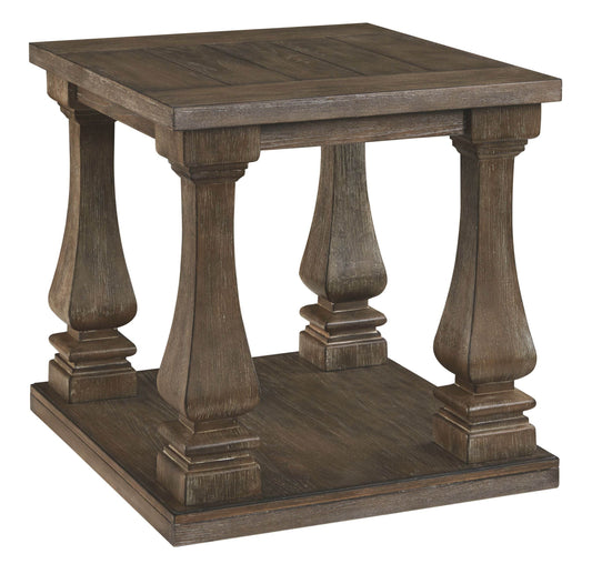 Johnelle - Gray - Rectangular End Table - Forward Furniture