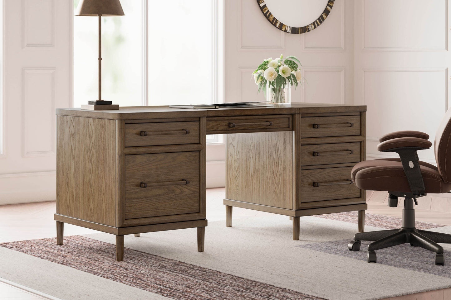 Roanhowe - Brown - Home Office Desk - Forward Furniture