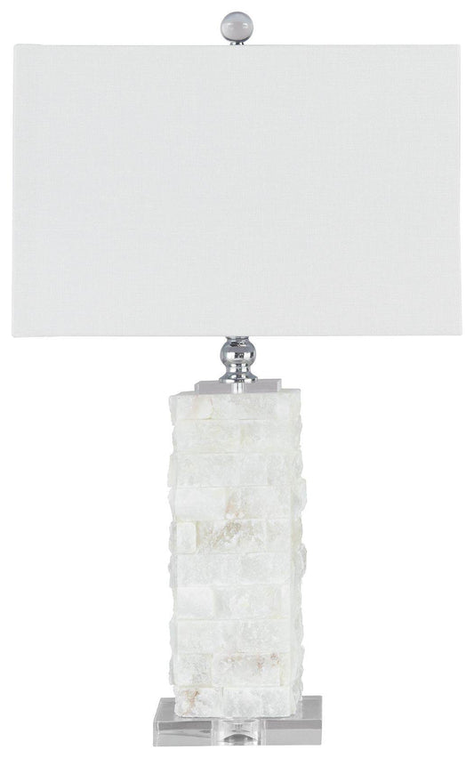 Malise - White - Alabaster Table Lamp - Forward Furniture