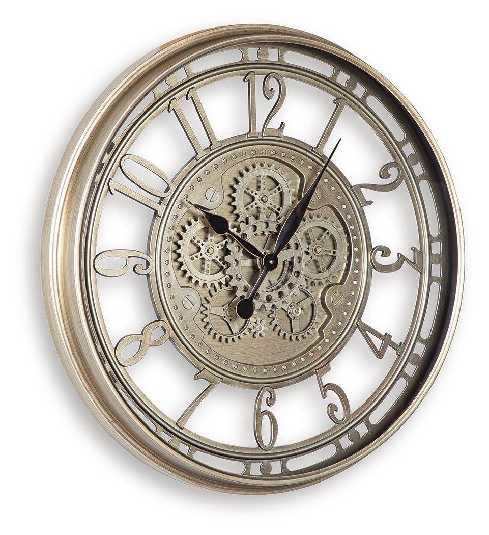 Gilover - Champagne Finish - Wall Clock - Forward Furniture