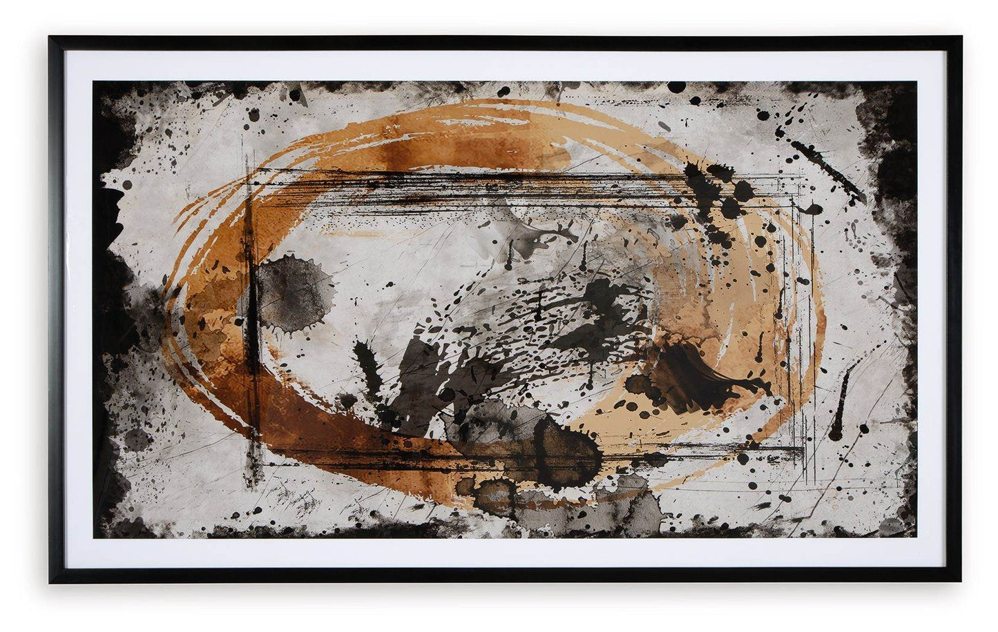 Clefting - Black / Caramel / Tan - Wall Art - Forward Furniture