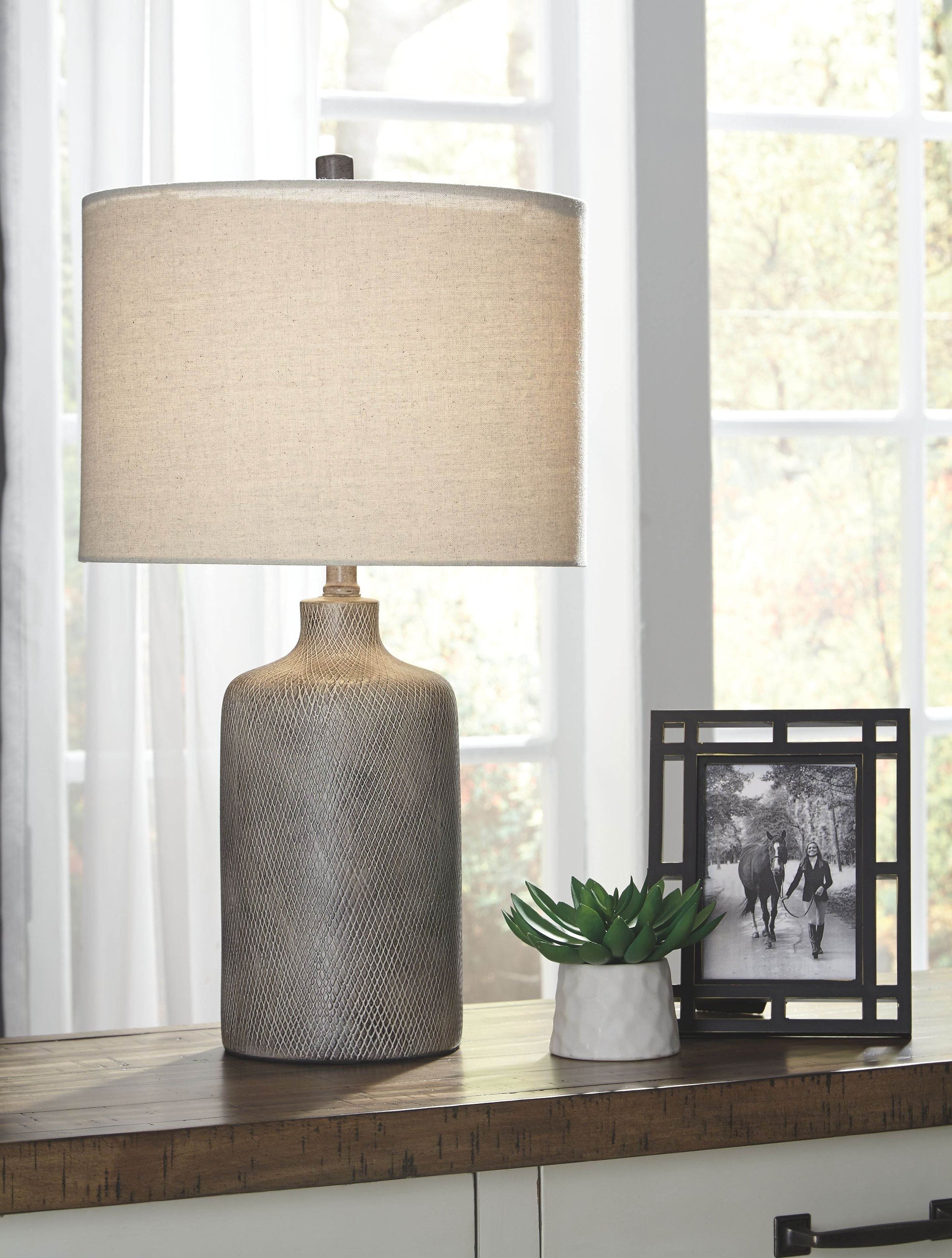 Linus - Antique Black - Ceramic Table Lamp - Forward Furniture
