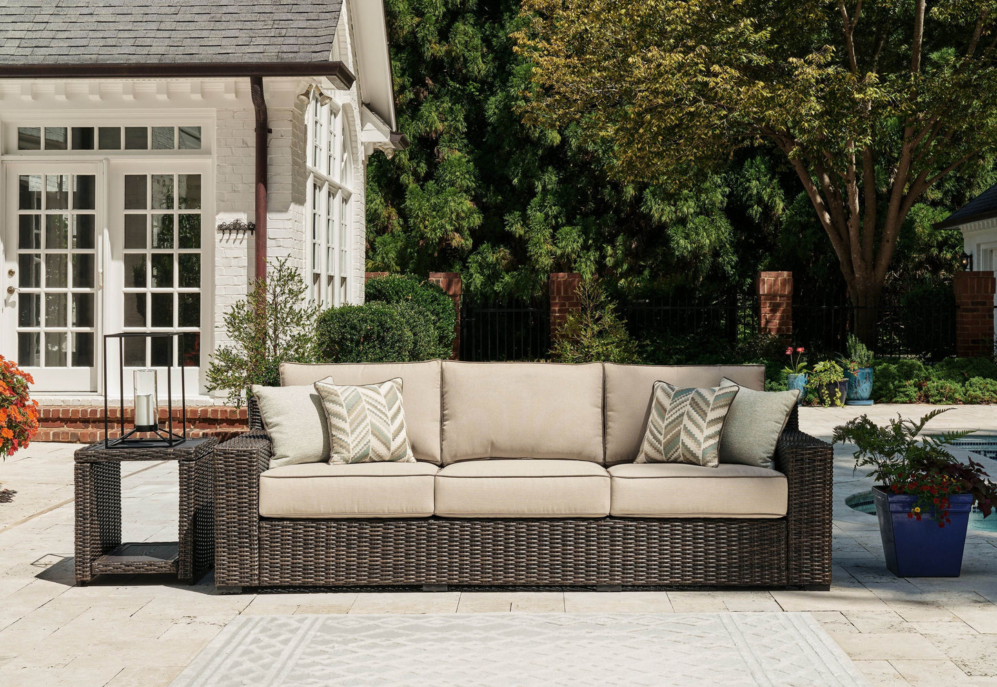 Coastline Bay - Brown - Sofa With Cushion - Forward Furniture