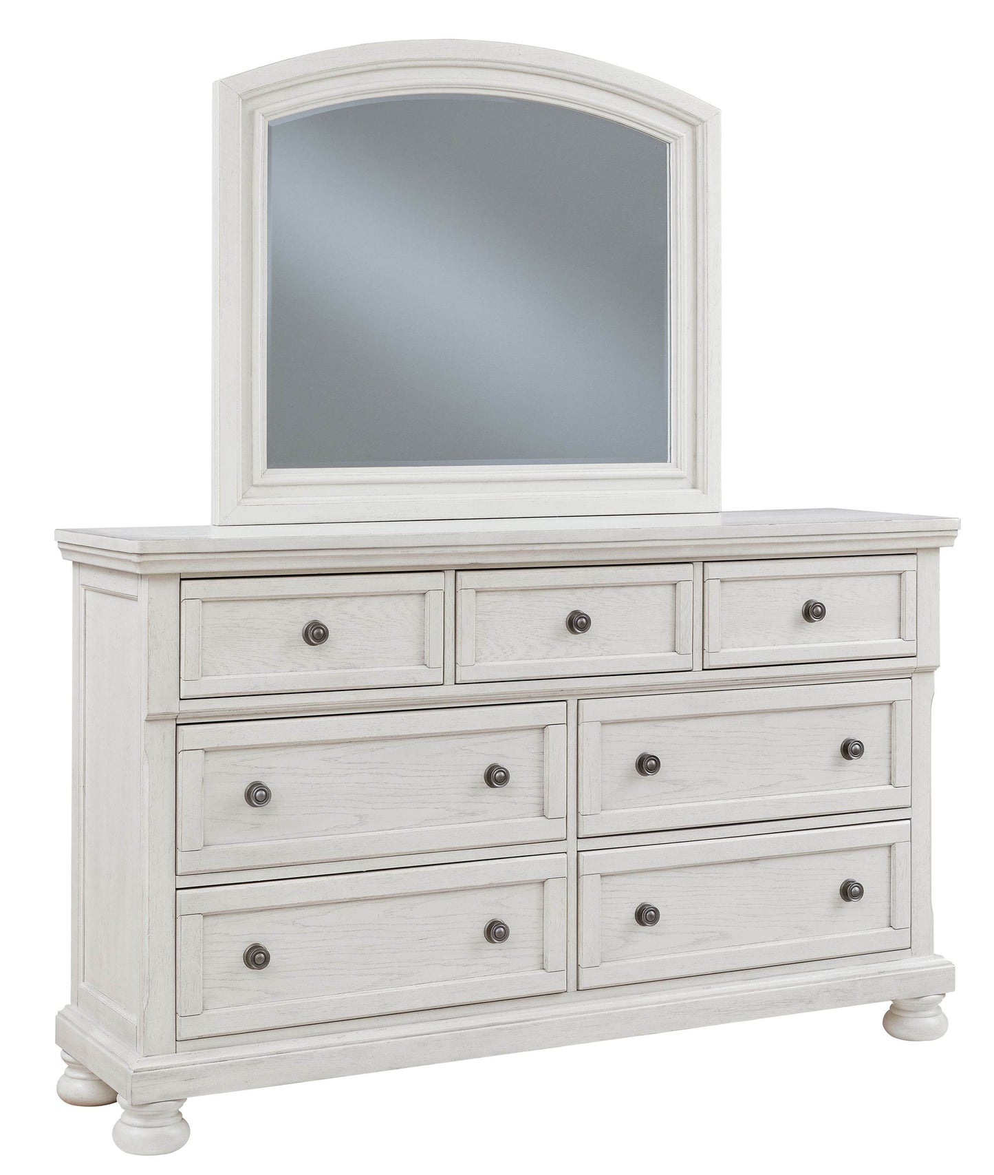 Robbinsdale - Antique White - Dresser, Mirror - Forward Furniture