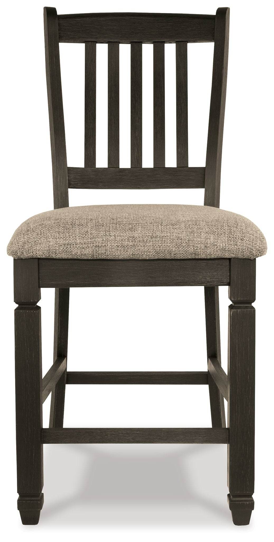 Tyler Creek - Black / Grayish Brown - Upholstered Barstool (Set of 2) - Forward Furniture