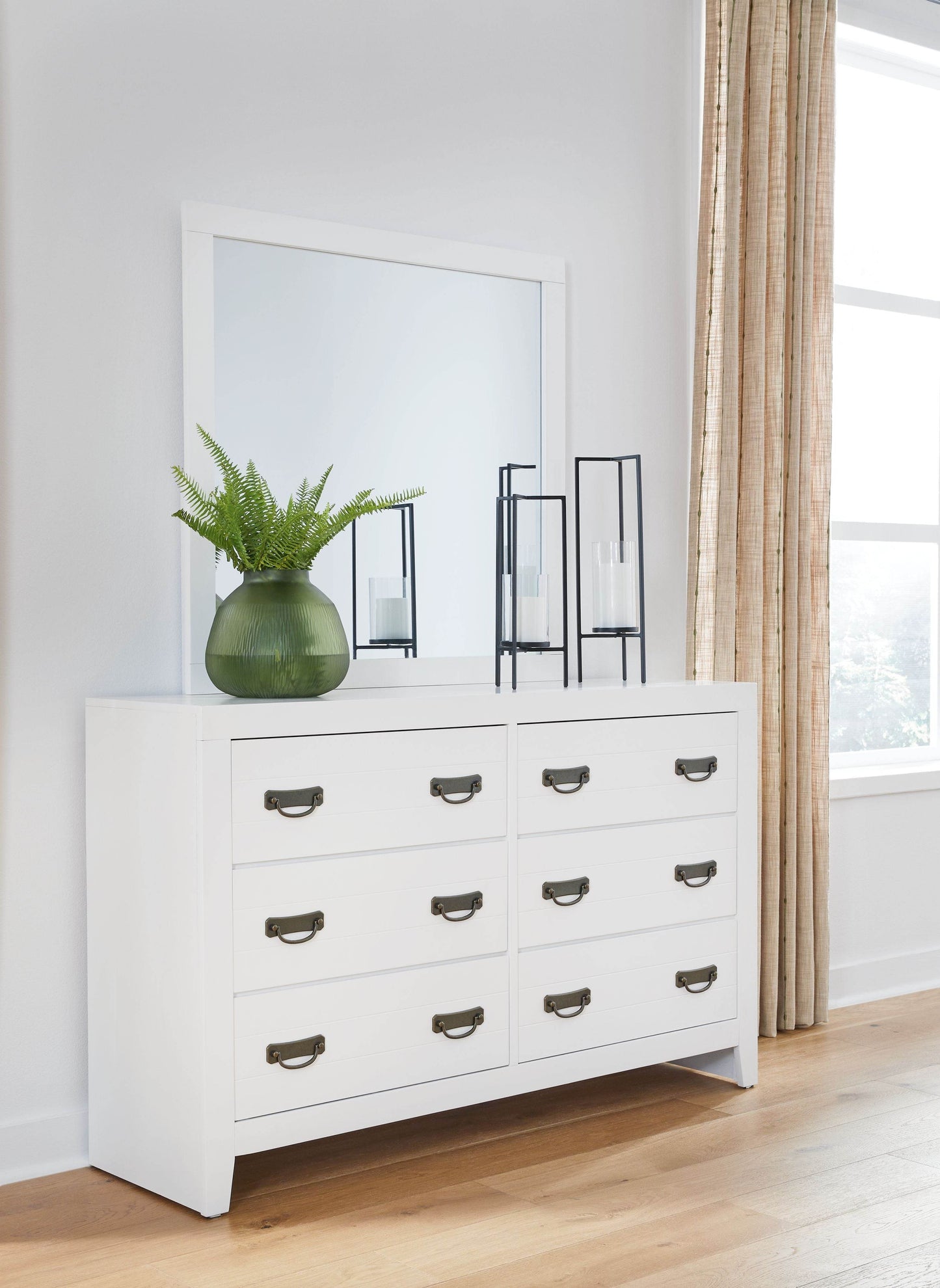 Binterglen - White - Dresser And Mirror - Forward Furniture