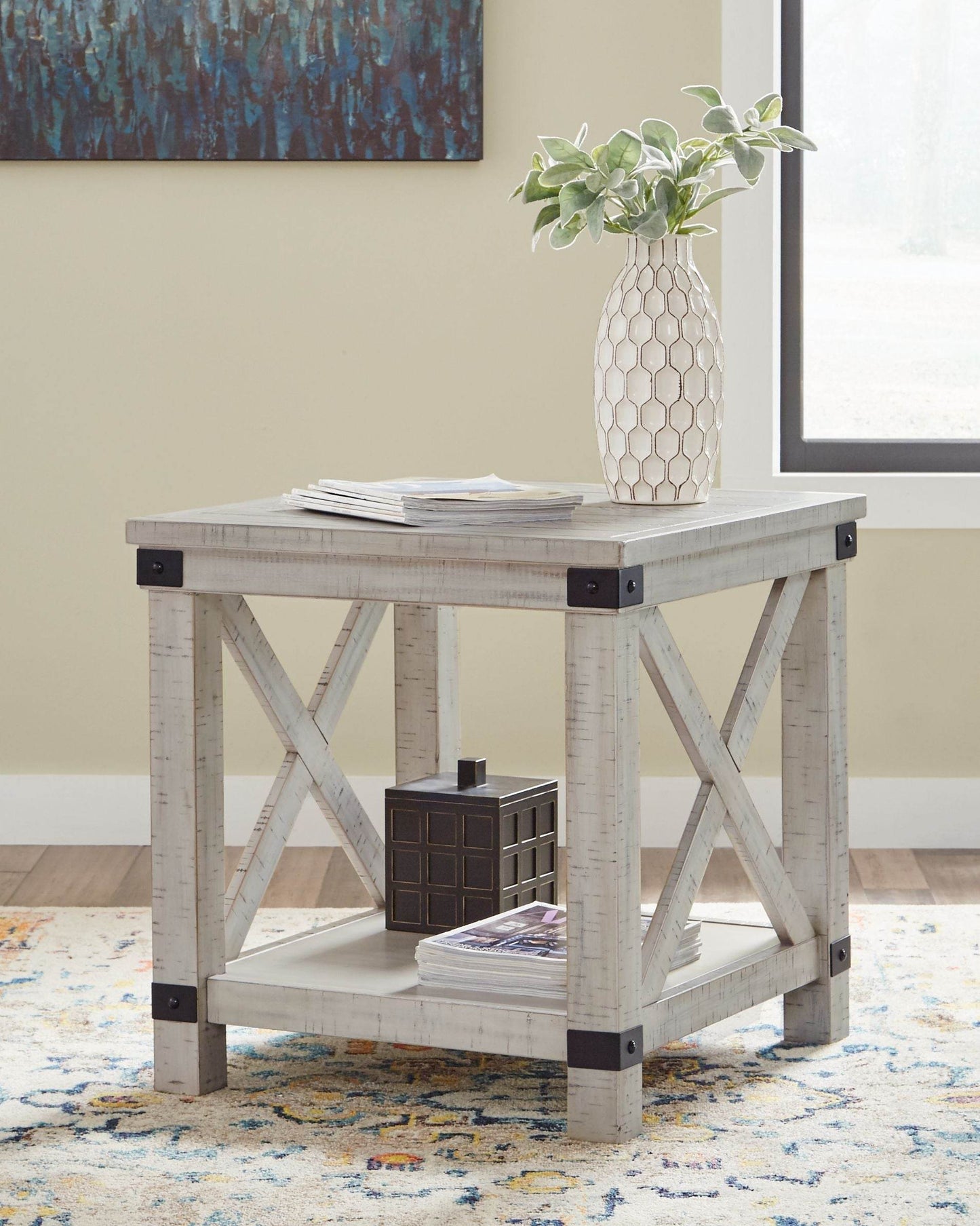 Carynhurst - Whitewash - Rectangular End Table - Forward Furniture