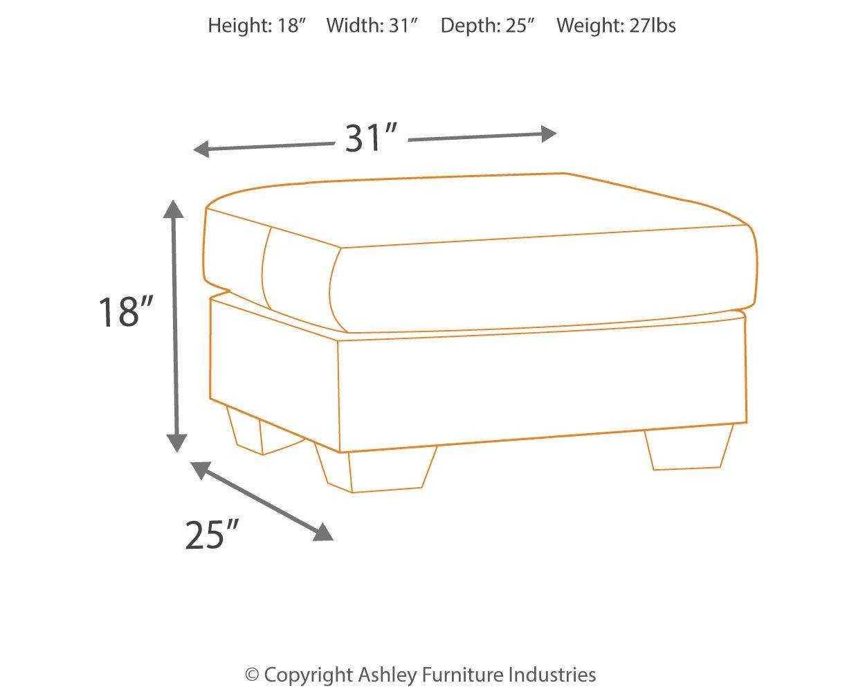 Darcy - Ottoman - Forward Furniture