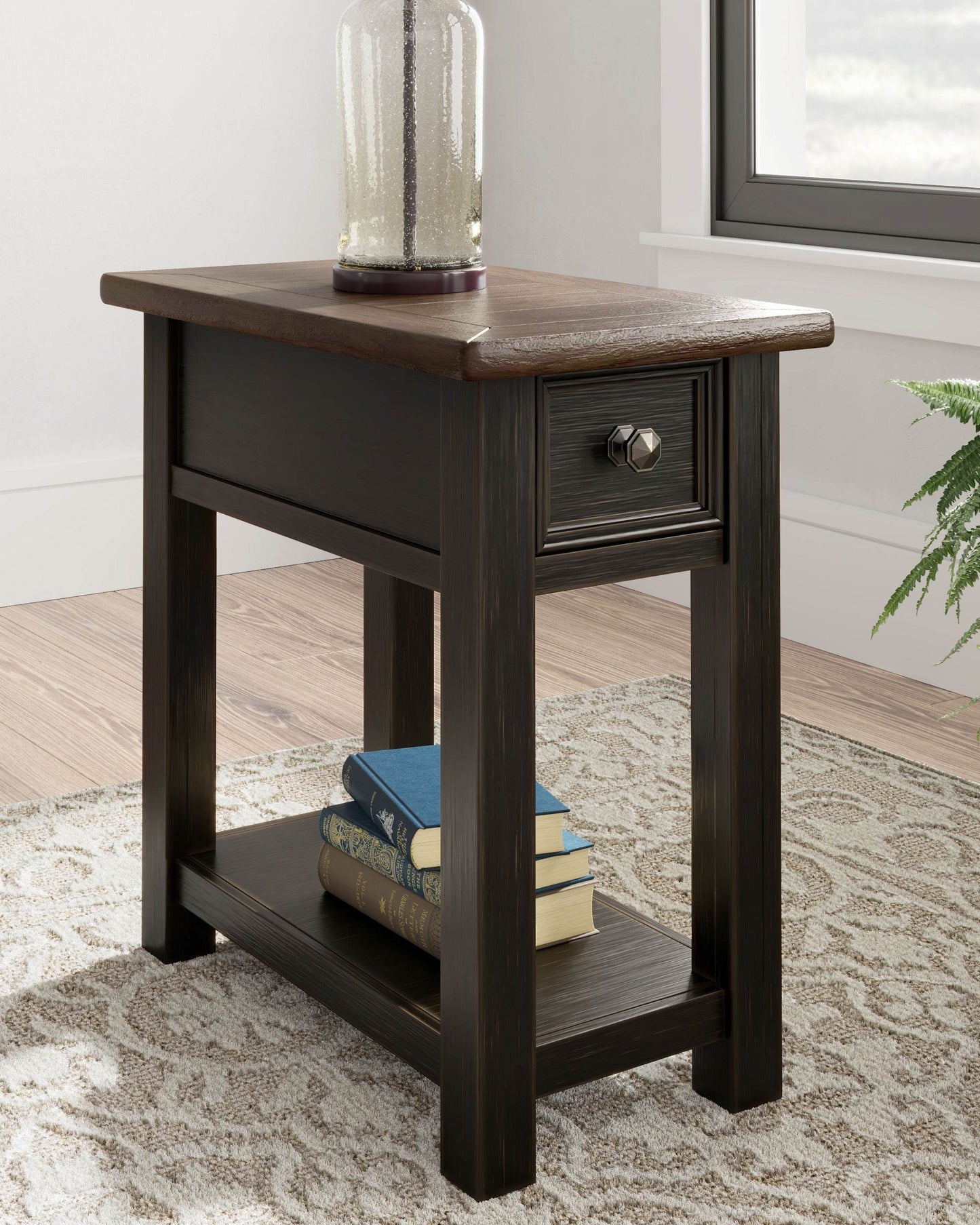 Tyler Creek - Black / Gray - Chair Side End Table - Forward Furniture