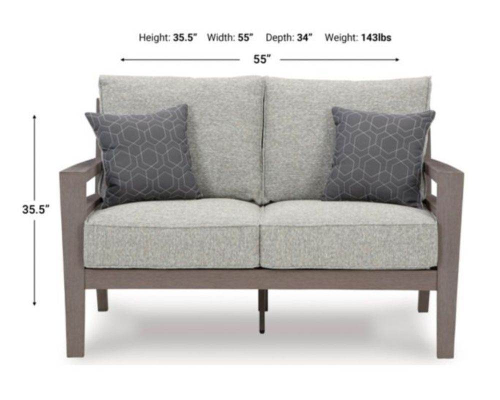 Hillside Barn - Gray / Brown - Loveseat W/Cushion - Forward Furniture