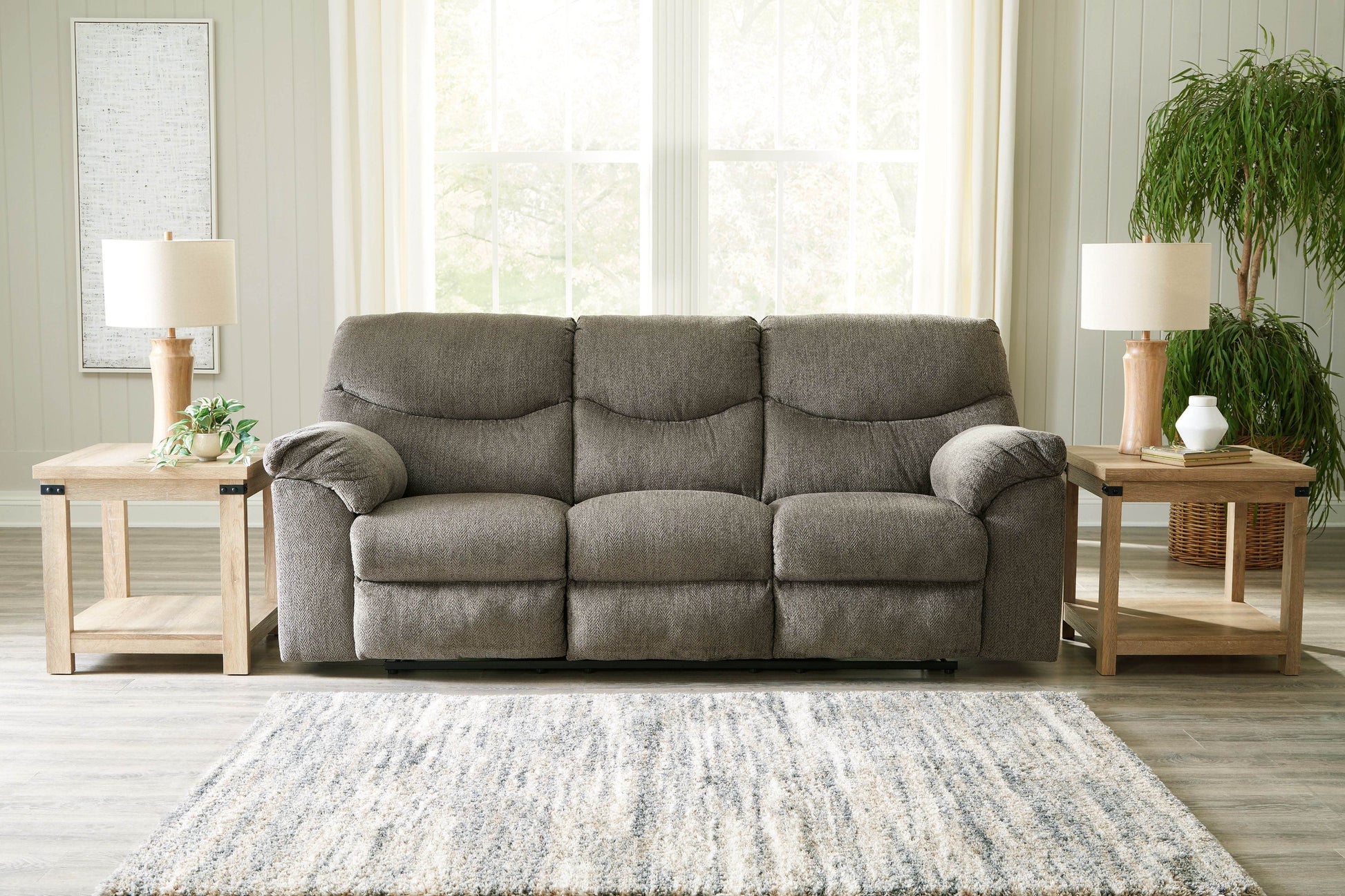 Alphons - Putty - Reclining Sofa - Fabric - Forward Furniture