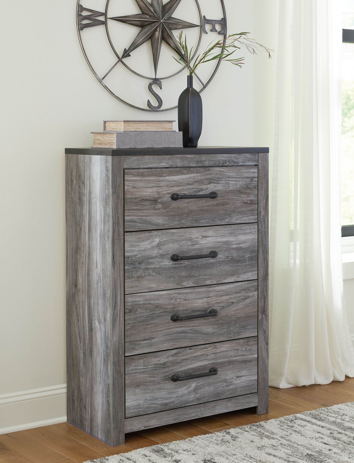 Bronyan - Dark Gray - Four Drawer Chest - Forward Furniture
