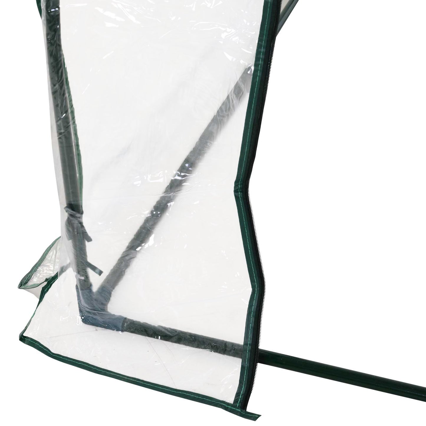 8' x 3' x 2.6' Mini Greenhouse Portable Hot House for Plants with Zippered Doors for Outdoor, Indoor, Garden, Clear