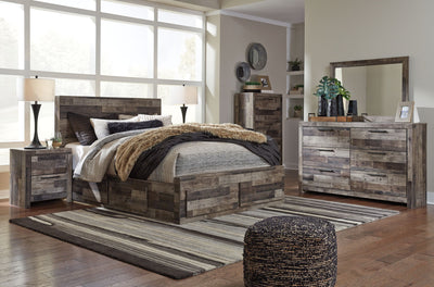 8 Pc. Bed, Dresser, Mirror, Chest