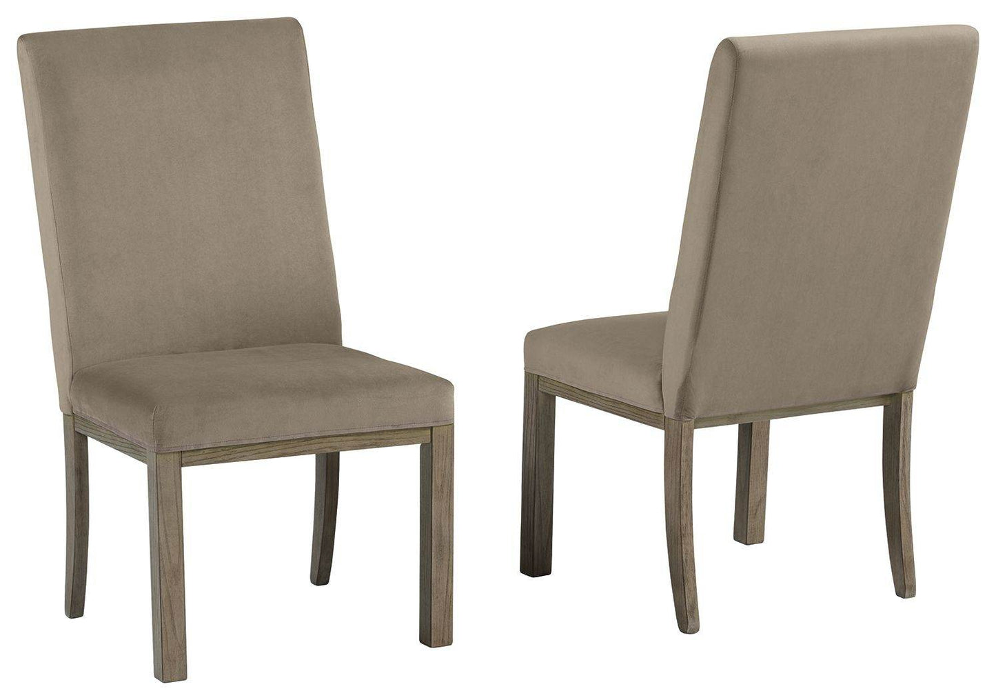 Chrestner - Gray / Brown - Dining UPH Side Chair (Set of 2) - Forward Furniture