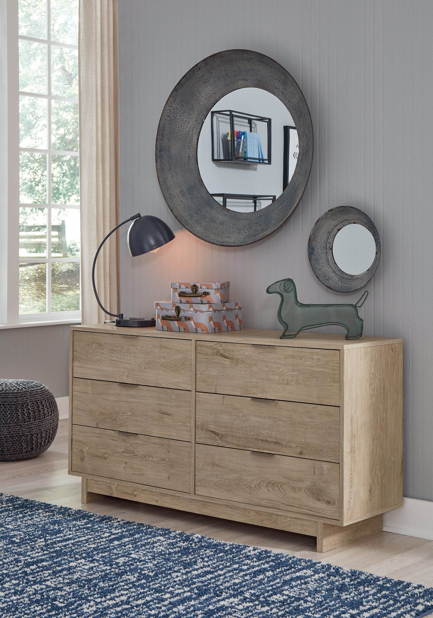 Oliah - Beige - Six Drawer Dresser - 31'' Height - Forward Furniture