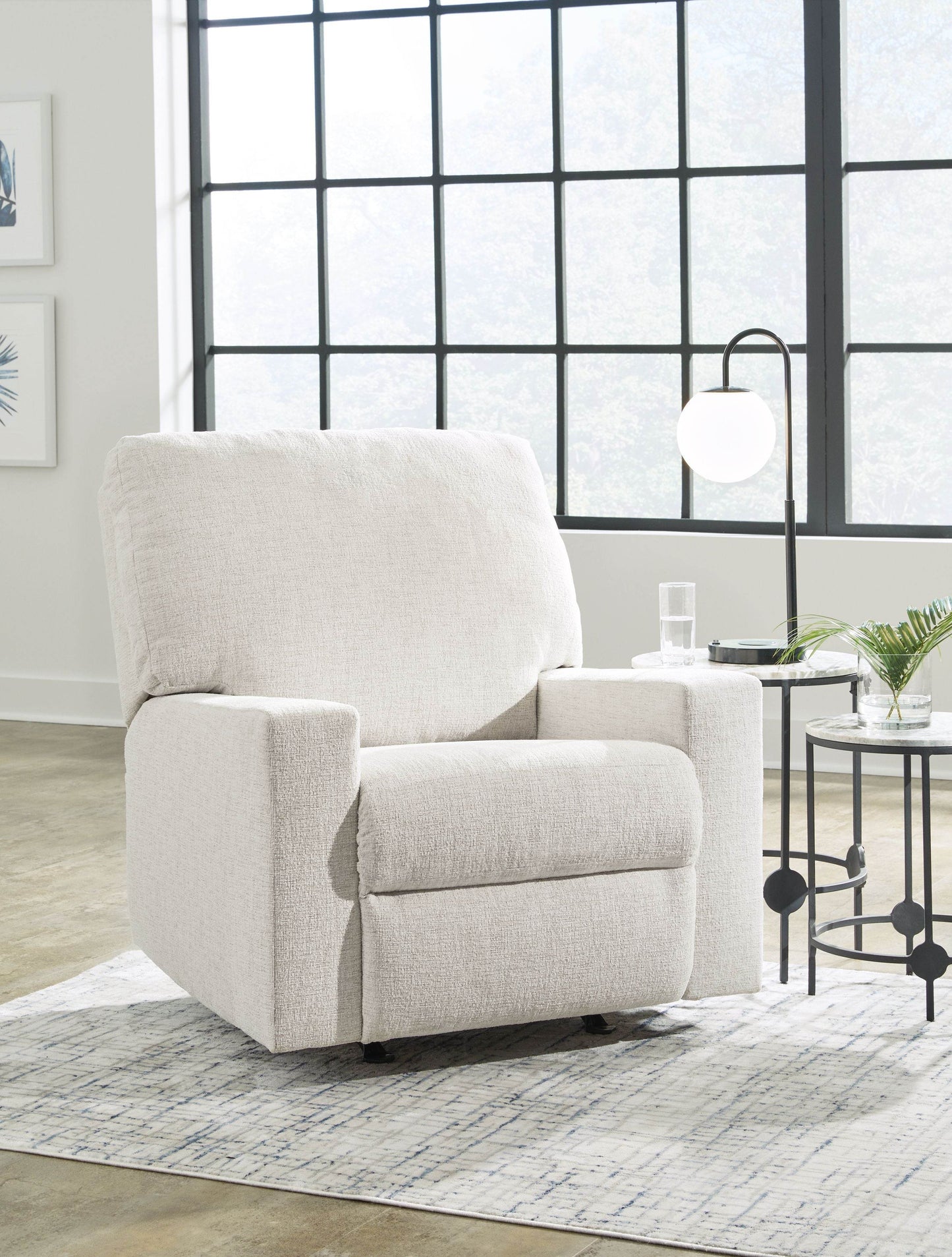 Rannis - Snow - Rocker Recliner - Fabric - Forward Furniture