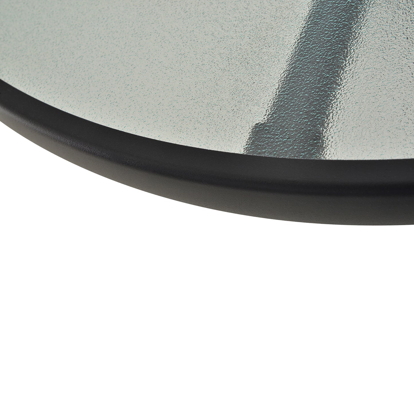 31.5'' Round Bistro Table Outdoor Dining Coffee Table w/ Tempered Glass Top Patio Garden Side Table Weather-resistant
