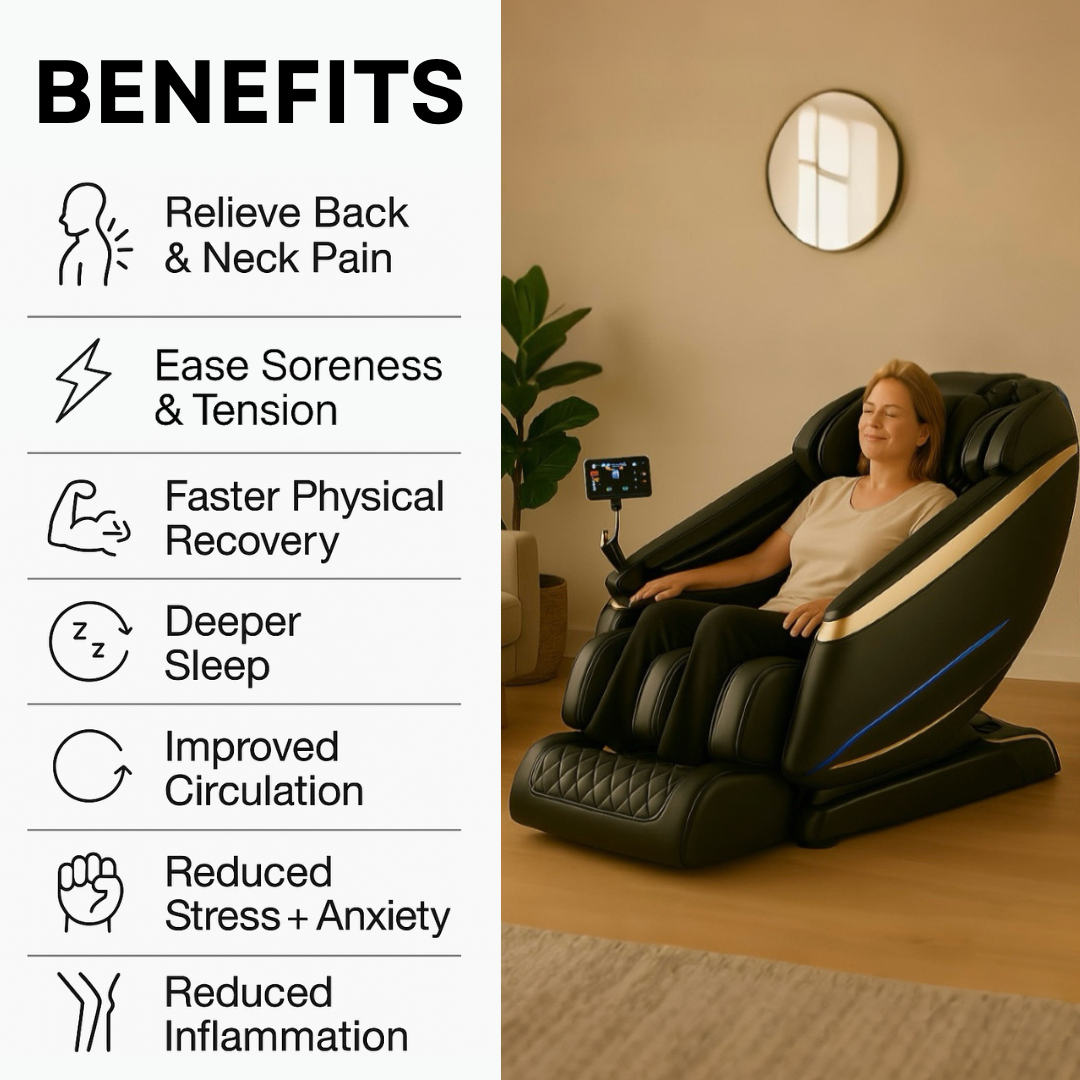 Bliss Leather Heated Massage Chair