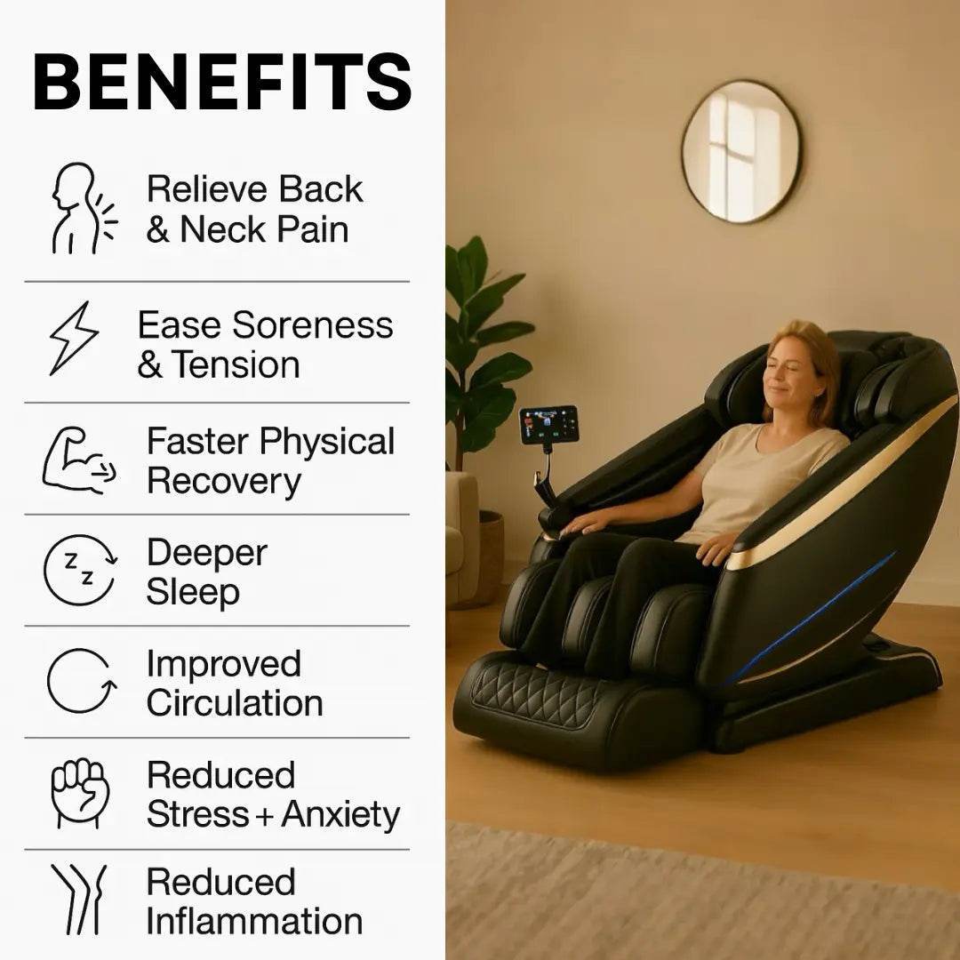 Bliss Leather Heated Massage Chair - Forward Furniture
