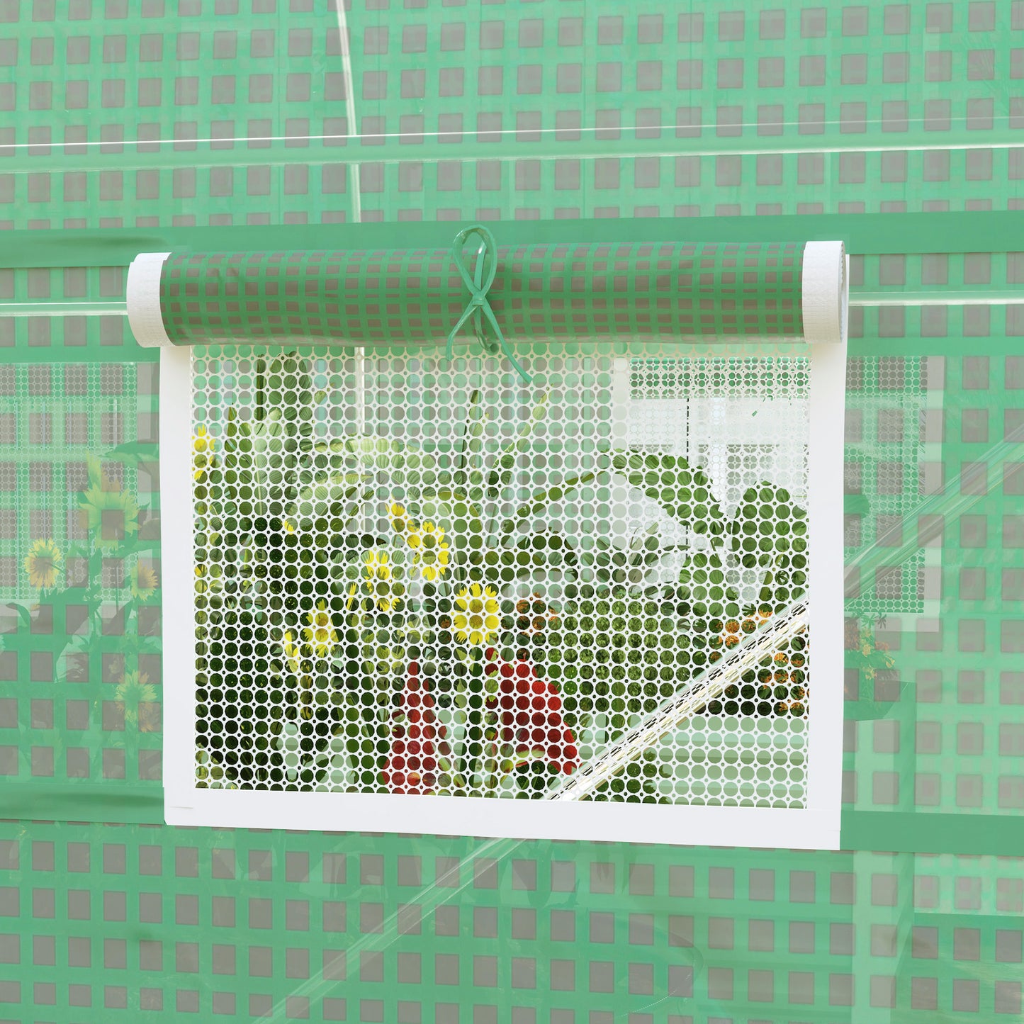 6.6' x 11' x 7' Portable Walk-In Tunnel Greenhouse, Garden Plant Growing Warm House, Outdoor Seed Flower Vegetable Growth Tent, Green