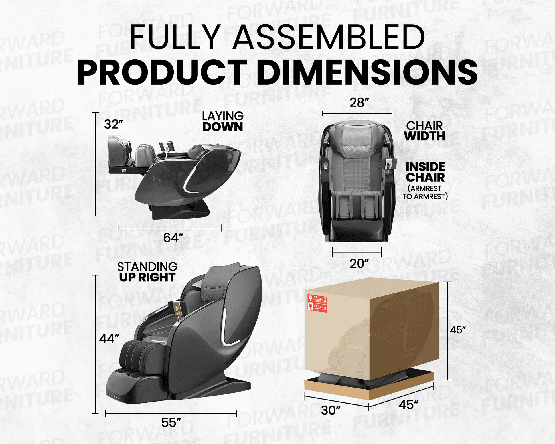 Nirvana Leather Heated Massage Chair - Forward Furniture
