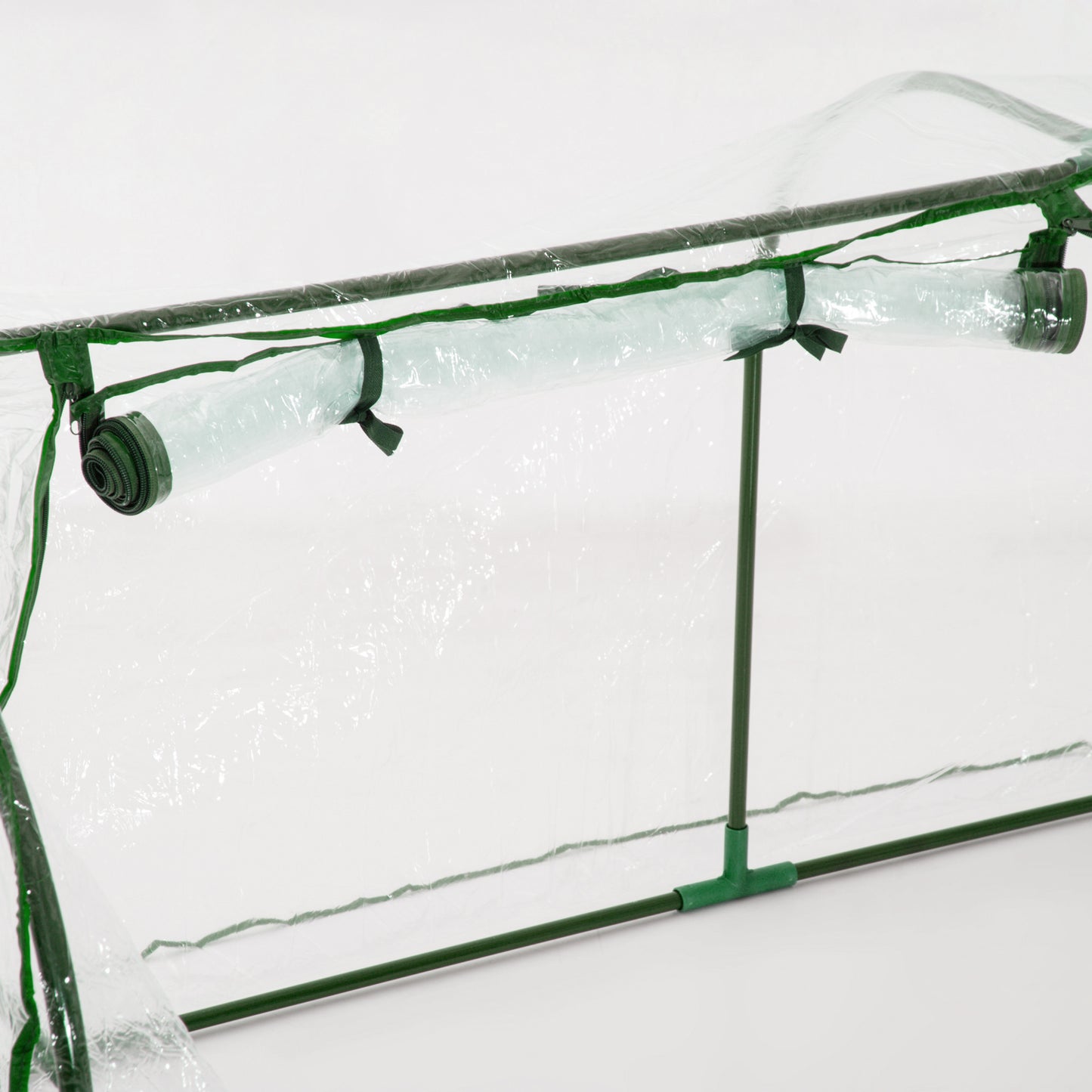 6' x 3' x 2.6' Mini Greenhouse Portable Hot House for Plants with Zippered Doors for Outdoor, Indoor, Garden, Clear