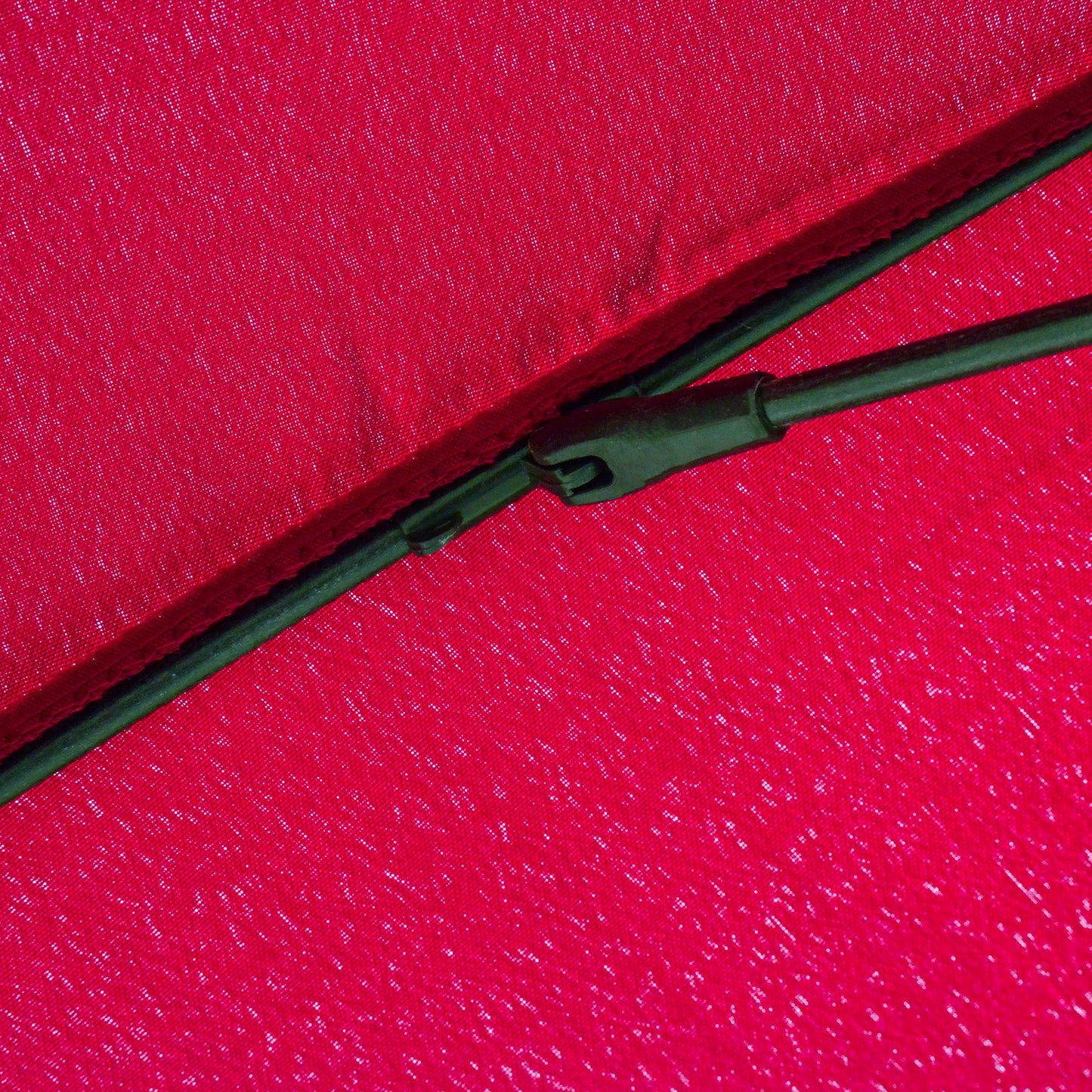 8ft Shanghai Garden Parasol Umbrella with Crank & Tilt, Adjustable Outdoor Sun Shade, Wine Red