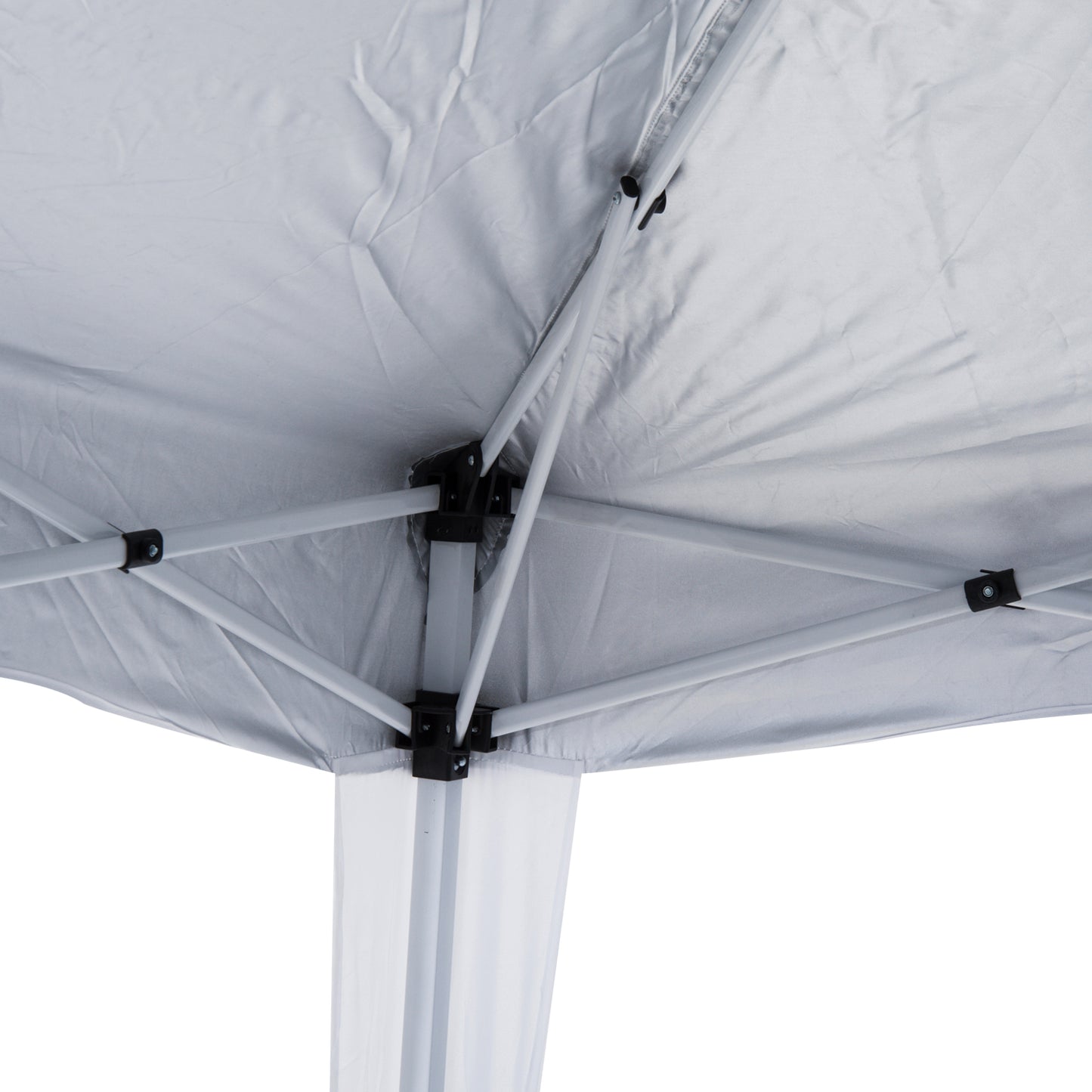 8' x 8' Pop Up Canopy, Outdoor Foldable Tent, Portable Canopy Tent with Carrying Bag for Camping, Party, Picnic, White