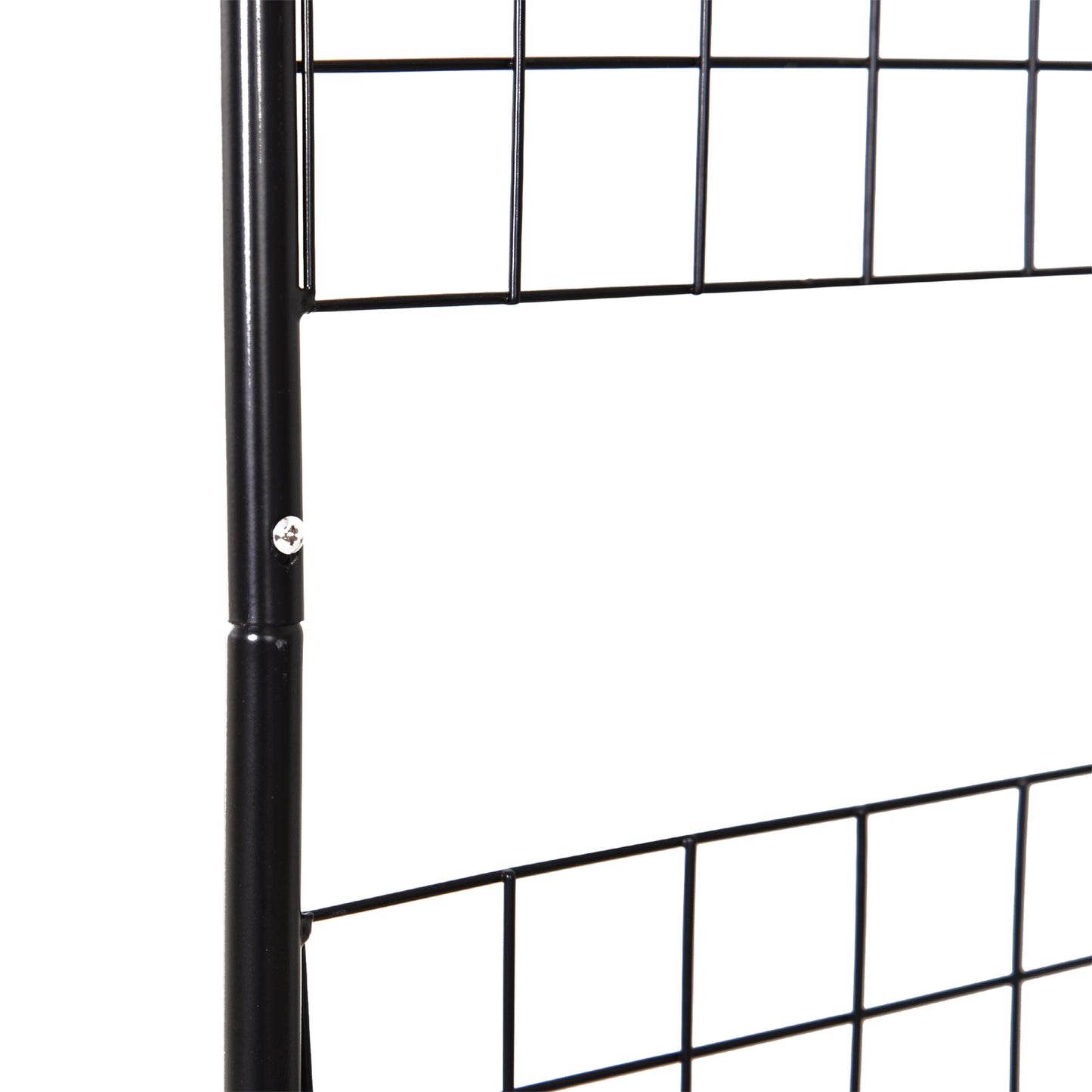 8FT Metal Garden Arch, Decorative Arbor Trellis for Climbing Plants, Wedding, Party, Event, Holiday, Black