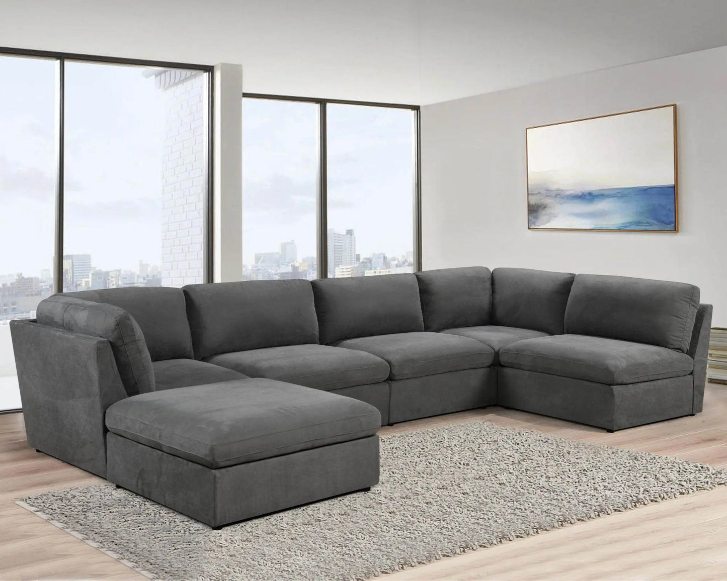 Long Beach Modular Cloud Couch Per Pc - Forward Furniture