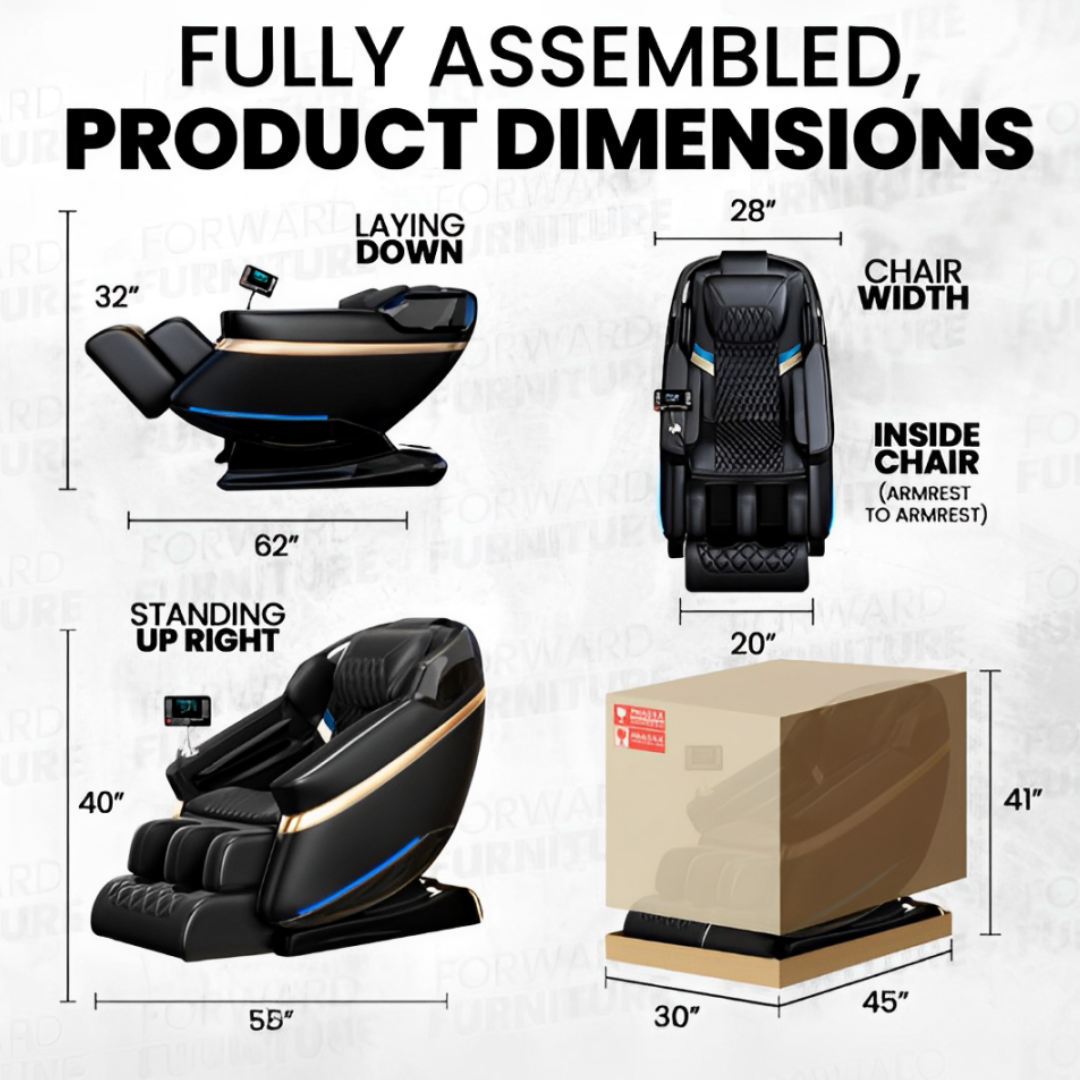 Bliss Leather Heated Massage Chair