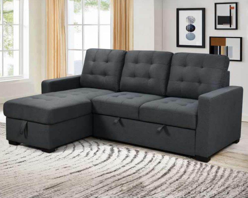 Dyno Reversible Sectional with Sleeper Storage - Forward Furniture