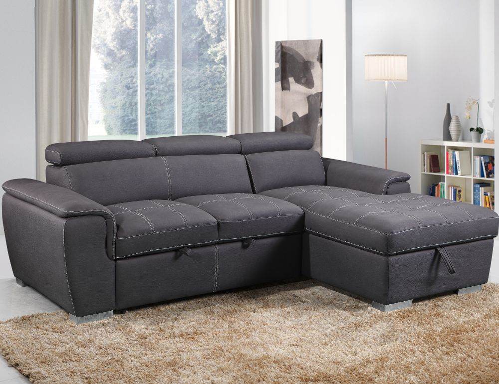 Jordan Sleeper Sectional with Storage Chaise - Forward Furniture