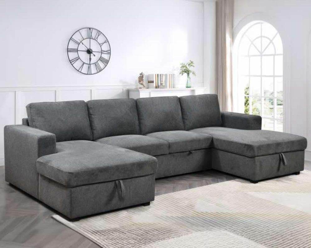 Liberty Sleeper Sectional with Two Storage Chaise - Forward Furniture