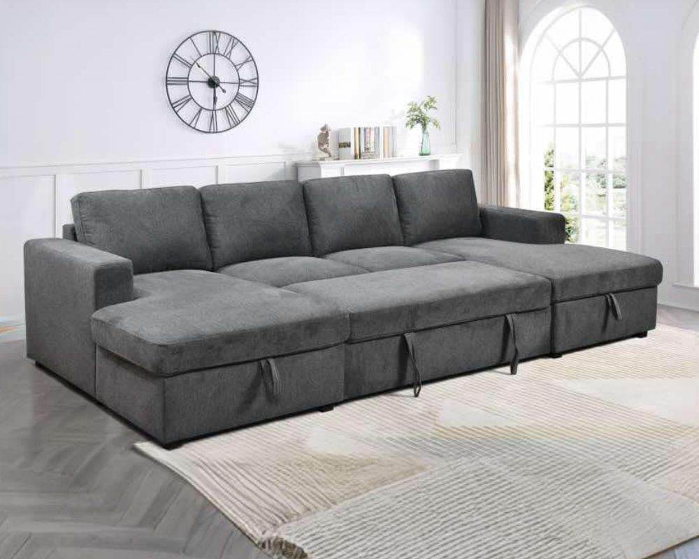 Liberty Sleeper Sectional with Two Storage Chaise - Forward Furniture