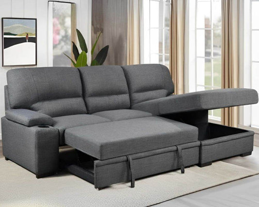 Porter Sleeper Sectional with Cup Holders - Forward Furniture