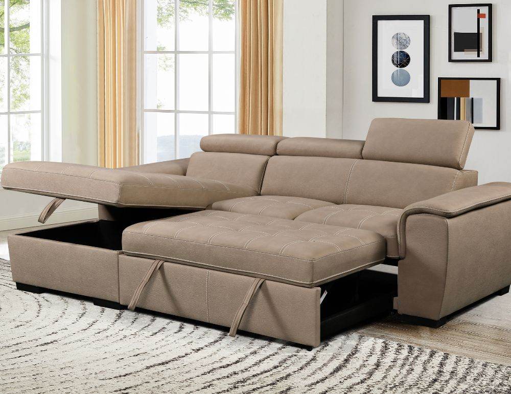 Jordan Sleeper Sectional with Storage Chaise - Forward Furniture