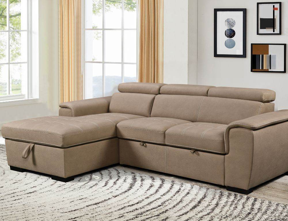 Jordan Sleeper Sectional with Storage Chaise - Forward Furniture