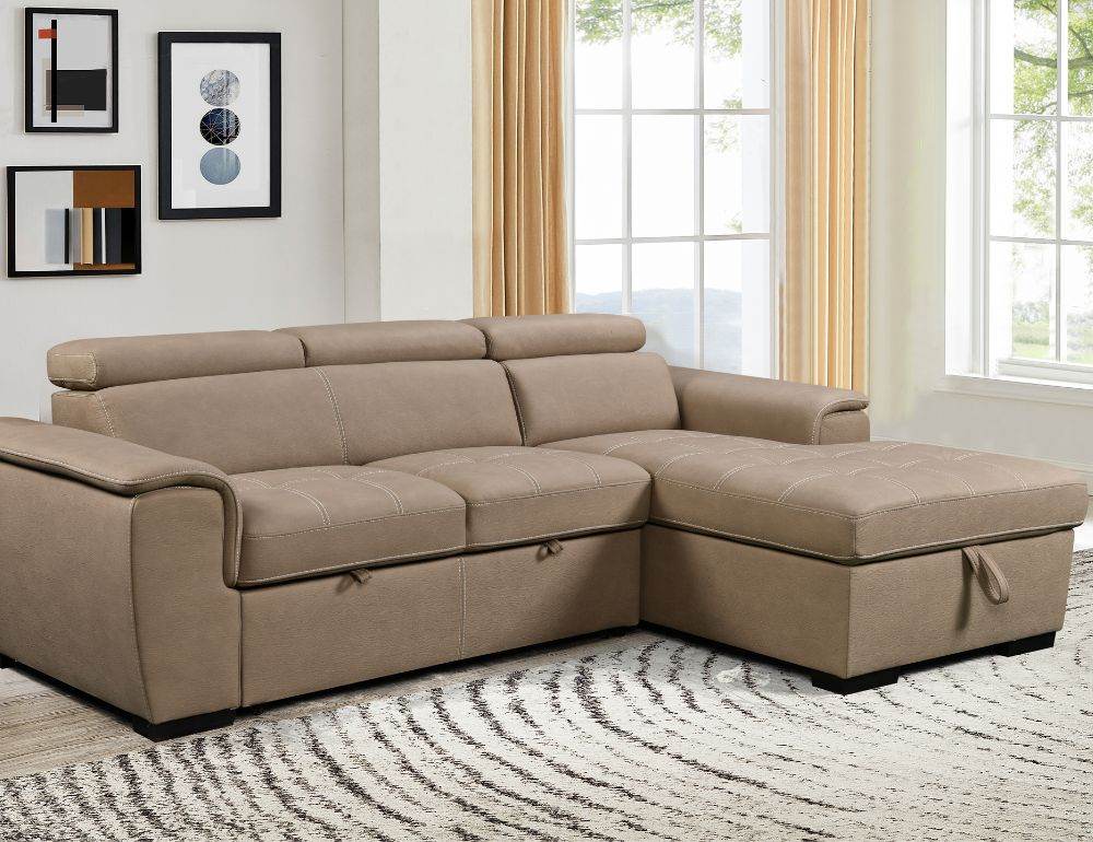 Jordan Sleeper Sectional with Storage Chaise - Forward Furniture