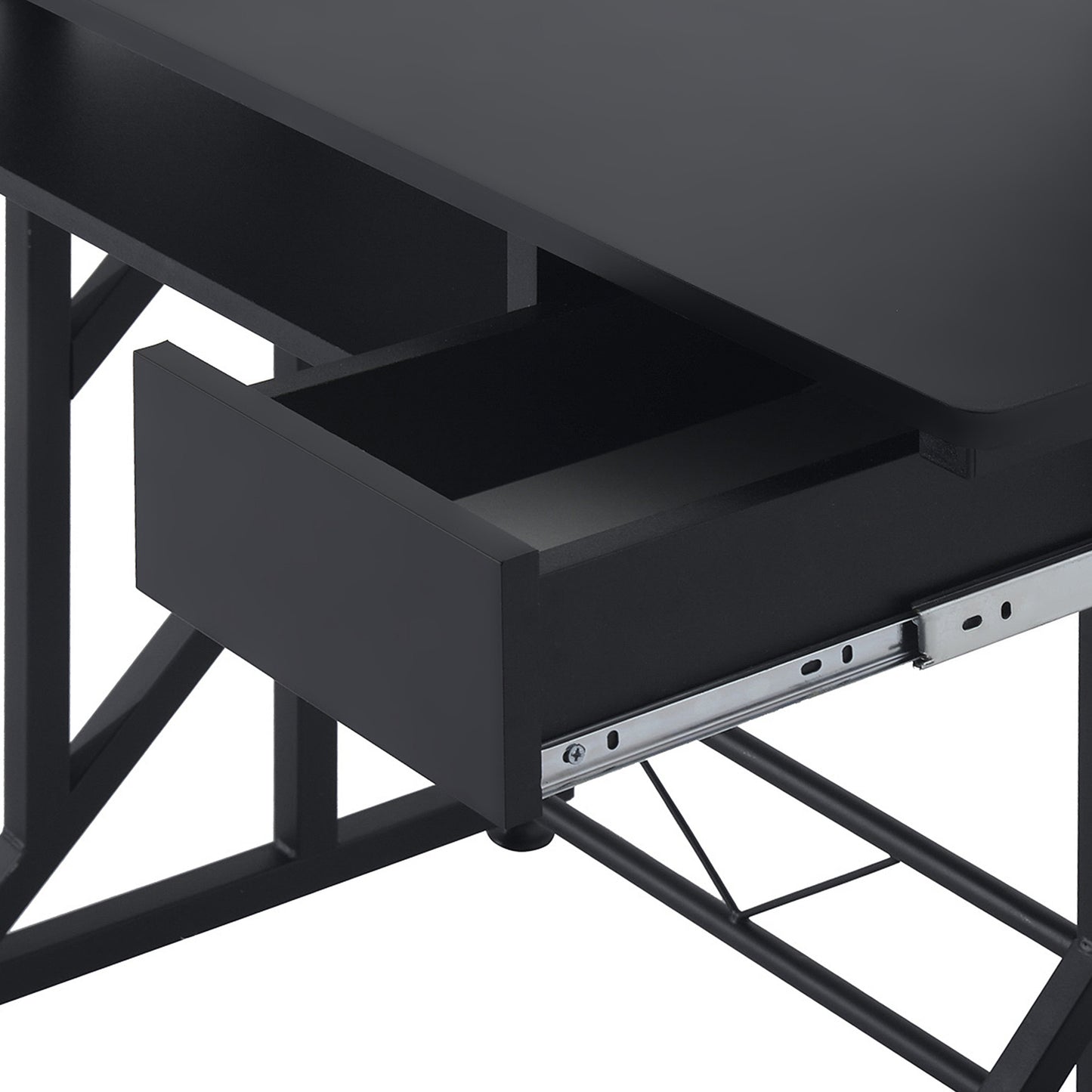Computer Desk with Keyboard Tray, Writing Desk with Drawer, Workstation for Home Office, Black (35.4"Lx19.7"Wx39.4"H)