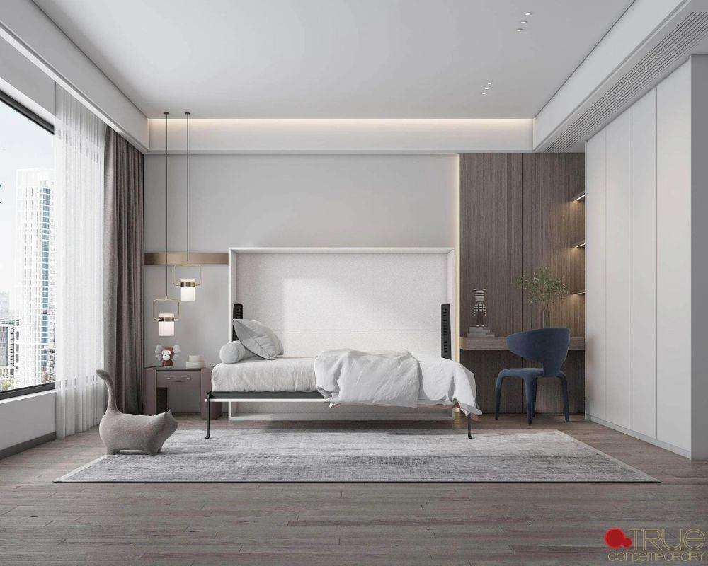 Heidi Horizontal Murphy Bed White - Forward Furniture