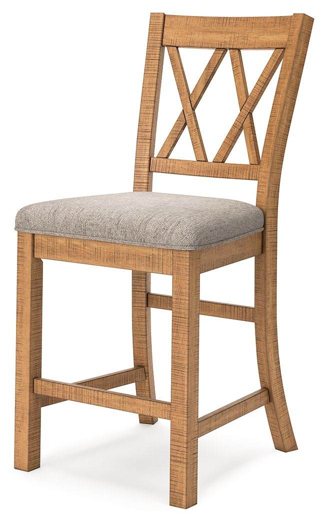 Havonplane - Brown - Upholstered Barstool (Set of 2) - Forward Furniture