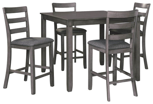Bridson - Gray - Square Counter TBL Set (Set of 5) - Forward Furniture