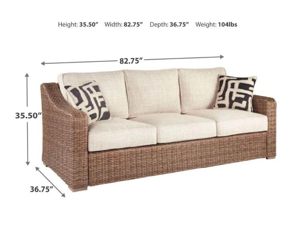 Beachcroft - Beige - RAF/LAF Loveseat w/Cush (Set of 2) - Forward Furniture